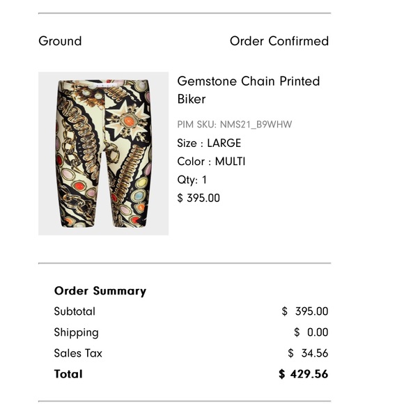 AREA
Gemstone Chain-Print Biker Shorts - Picture 4 of 4